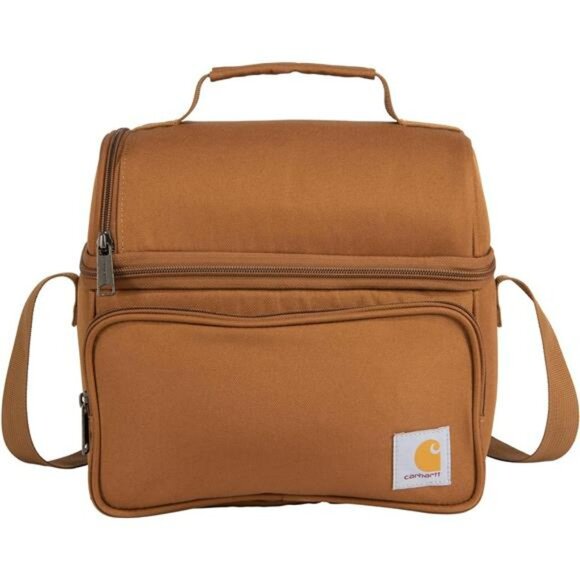 Insulated Soft Cooler Lunch Box for Work Camping Outdoor Durable Brown Bag - Picture 1 of 7
